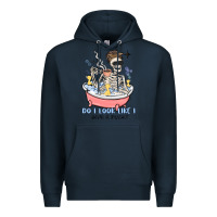 Navy do i look like i give a duck Premium Hoodie - MaliasSmallBusiness