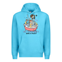 Ocean Blue do i look like i give a duck Premium Hoodie - MaliasSmallBusiness
