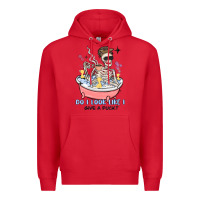 Red do i look like i give a duck Premium Hoodie - MaliasSmallBusiness