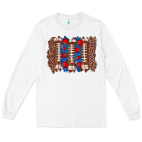 White football brushstroke Long Sleeve Tee - Zillion Design Studio