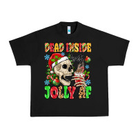 Black dead inside but jolly af Urban Heavy Tee - MaliasSmallBusiness