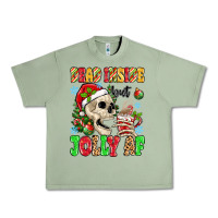 Oil Green dead inside but jolly af Urban Heavy Tee - MaliasSmallBusiness