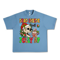 Pebble Blue dead inside but jolly af Urban Heavy Tee - MaliasSmallBusiness
