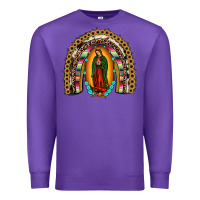 Purple our lady of Guadalupe rainbow Premium Sweatshirt - JahusDesignShop