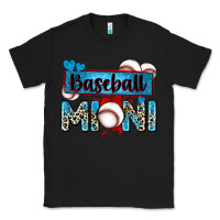 Black baseball mini with leopard Classic Tee - Zillion Design Studio