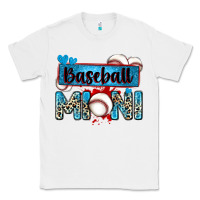 White baseball mini with leopard Classic Tee - Zillion Design Studio