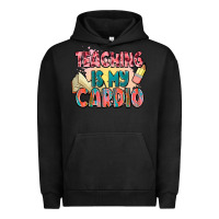 Pigment Black teaching is my cardio Urban Hoodie - NancyCooperArtShop