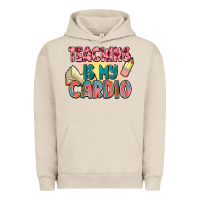 Pigment French Oak teaching is my cardio Urban Hoodie - NancyCooperArtShop