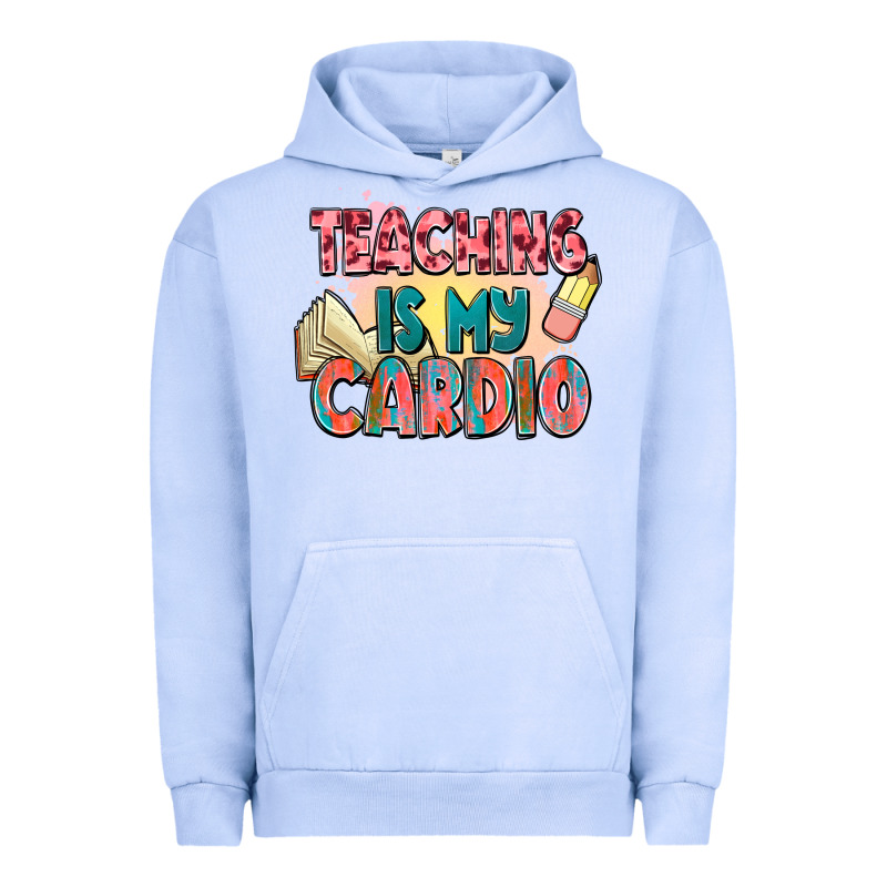 Teaching Is My Cardio Urban Hoodie by NancyCooperArtShop | Teevron