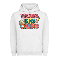 Pigment Lunar Rock teaching is my cardio Urban Hoodie - NancyCooperArtShop
