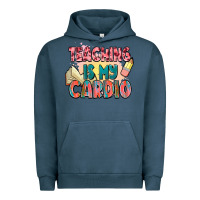 Pigment Midnight Navy teaching is my cardio Urban Hoodie - NancyCooperArtShop