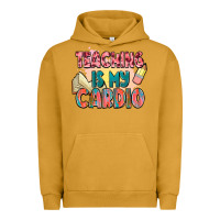 Pigment Peanut Butter teaching is my cardio Urban Hoodie - NancyCooperArtShop