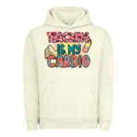 Pigment Pistachio teaching is my cardio Urban Hoodie - NancyCooperArtShop