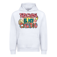 White teaching is my cardio Urban Hoodie - NancyCooperArtShop