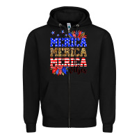 Black Merica merica merica vibes Zipper Hoodie - Neo Western
