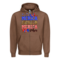 Chestnut Merica merica merica vibes Zipper Hoodie - Neo Western