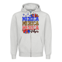 Dove Grey Merica merica merica vibes Zipper Hoodie - Neo Western