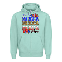 Seafoam Merica merica merica vibes Zipper Hoodie - Neo Western
