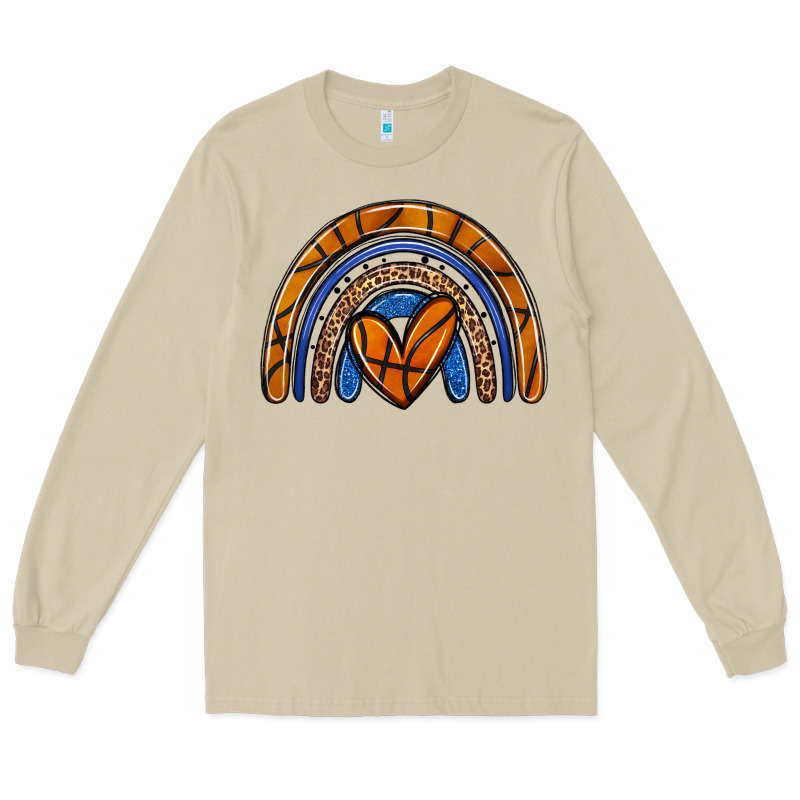 Basketball Rainbow Long Sleeve Tee by Zillion Design Studio | Teevron