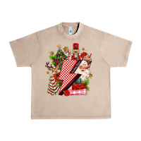 French Oak christmas season lightning bolt Urban Heavy Tee - MaliasSmallBusiness