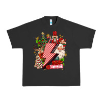 Pigment Black christmas season lightning bolt Urban Heavy Tee - MaliasSmallBusiness