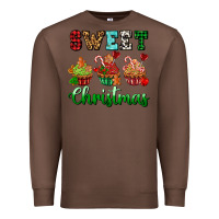 Chestnut sweet Christmas with cupcake Premium Sweatshirt - AdoDesignShop