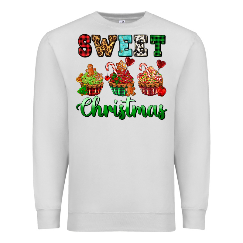 Sweet Christmas With Cupcake Premium Sweatshirt by AdoDesignShop | Teevron