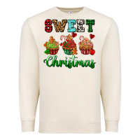 Sandshell sweet Christmas with cupcake Premium Sweatshirt - AdoDesignShop
