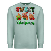 Seafoam sweet Christmas with cupcake Premium Sweatshirt - AdoDesignShop