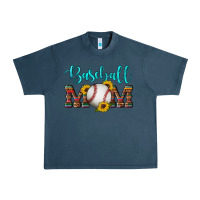 Midnight Navy western leopard serape wooden sunflowers  turquoise glitter mom baseba Urban Heavy Tee - Artiststas