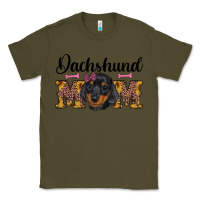 Army Green western dachshund mom Classic Tee - RanaPortraitStore