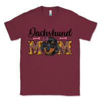 Burgundy western dachshund mom Classic Tee - RanaPortraitStore