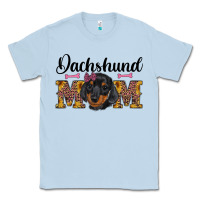Dusty Blue western dachshund mom Classic Tee - RanaPortraitStore