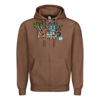 Chestnut hello summer Zipper Hoodie - SublimationCraftShop
