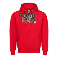 Red hello summer Zipper Hoodie - SublimationCraftShop