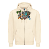 Sandshell hello summer Zipper Hoodie - SublimationCraftShop