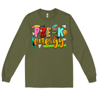 Army Green pre k energy Long Sleeve Tee - texasbilliewilder