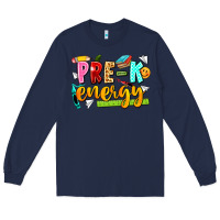 Navy pre k energy Long Sleeve Tee - texasbilliewilder