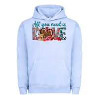 Pigment Grape Ice all you need is love Urban Hoodie - NancyCooperArtShop