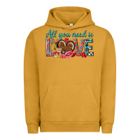 Pigment Peanut Butter all you need is love Urban Hoodie - NancyCooperArtShop