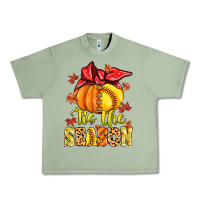 Oil Green tis the season fall softball Urban Heavy Tee - MaliasSmallBusiness