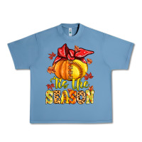 Pebble Blue tis the season fall softball Urban Heavy Tee - MaliasSmallBusiness