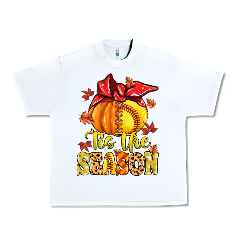 Tis The Season Fall Softball Urban Heavy Tee by MaliasSmallBusiness | Teevron