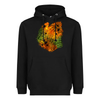 Black spider leopard  halloween patch Heavyweight Hoodie - BundleAndBundleShop