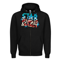 Black Star spangled and sassy 4th of july Zipper Hoodie - CowGirlArtShop