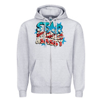Heather Grey Star spangled and sassy 4th of july Zipper Hoodie - CowGirlArtShop