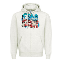 Oatmeal Heather Star spangled and sassy 4th of july Zipper Hoodie - CowGirlArtShop