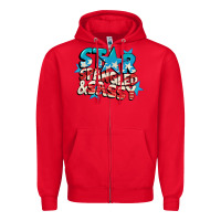 Red Star spangled and sassy 4th of july Zipper Hoodie - CowGirlArtShop