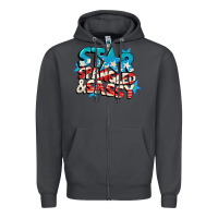 Smoke Star spangled and sassy 4th of july Zipper Hoodie - CowGirlArtShop