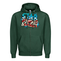 Sports Green Star spangled and sassy 4th of july Zipper Hoodie - CowGirlArtShop